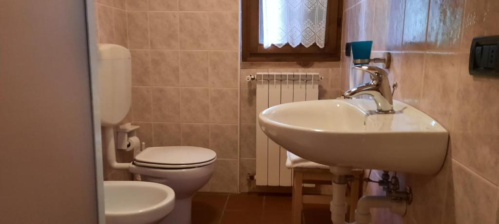 Koupelna v ubytování Residence Weissthor
