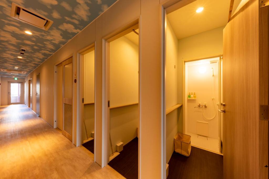 Koupelna v ubytování plat hostel keikyu sapporo ichiba