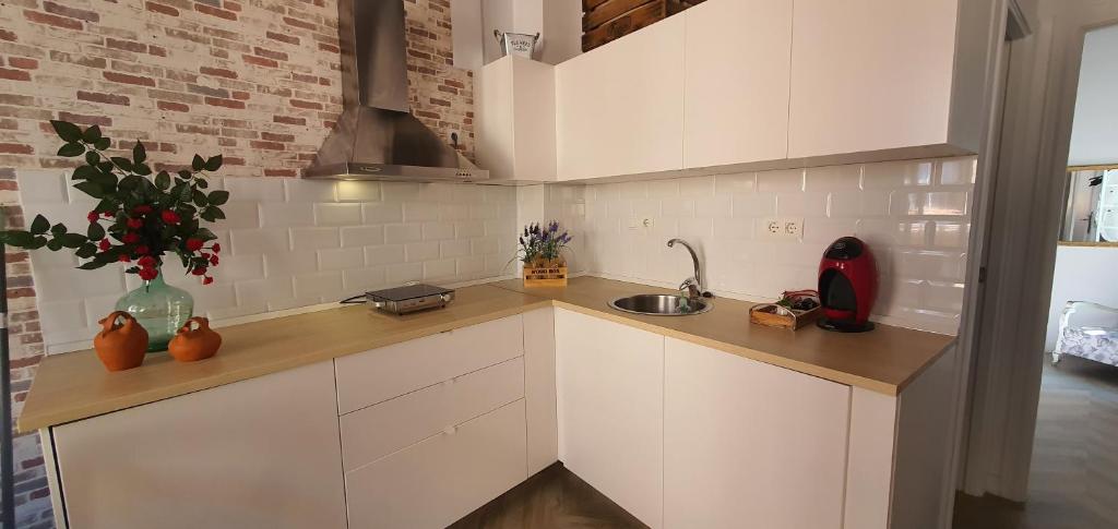 A kitchen or kitchenette at EN EL CORAZON DE GRANADA