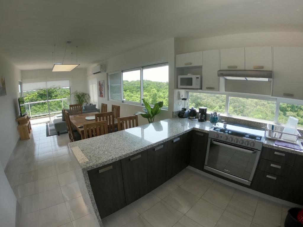 Kuchyň nebo kuchyňský kout v ubytování Boca PentHouses - Tampiquera