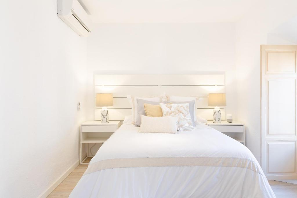 Posteľ alebo postele v izbe v ubytovaní Terraza de Málaga