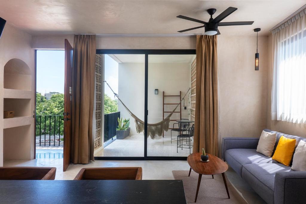 Posezení v ubytování UJO Condo Boutique