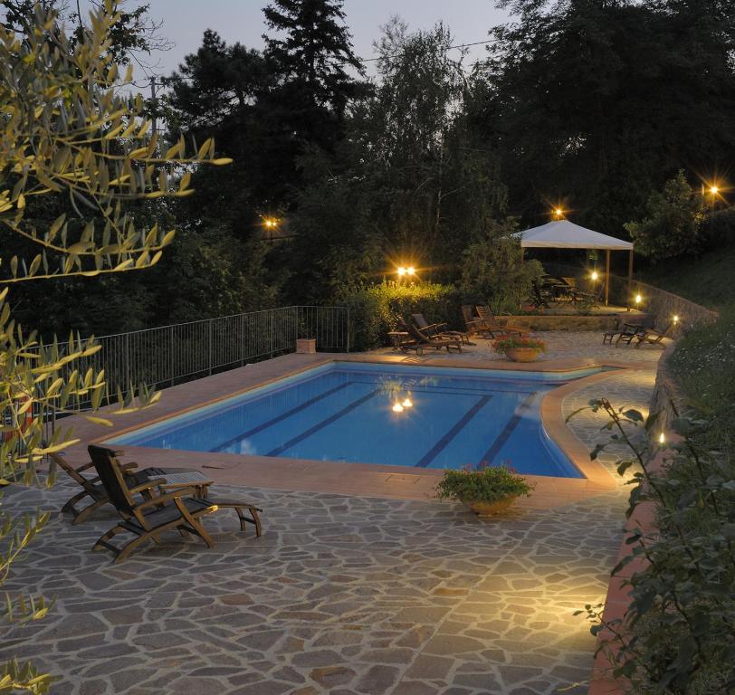 Bazén v ubytování Agriturismo Poggio de Papi nebo v jeho okolí