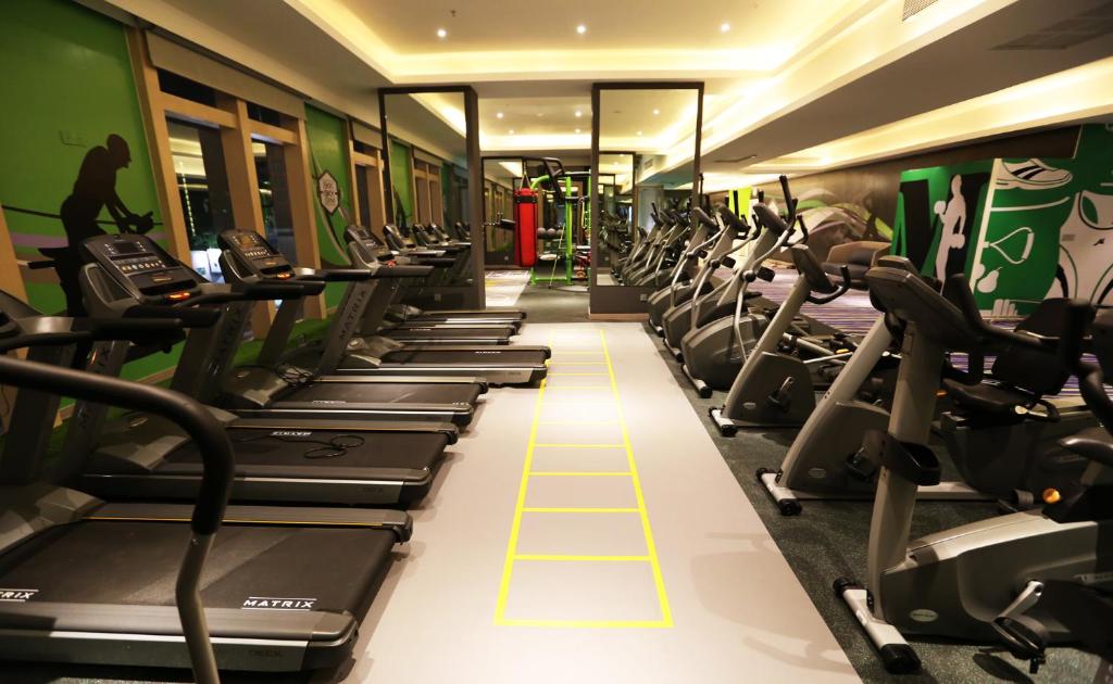 Fitness centrum a/nebo fitness zařízení v ubytování The Bazaar Hotel Bangkok