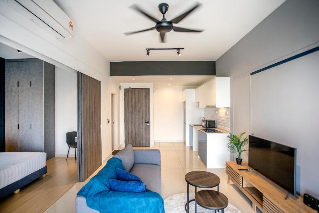 Posezení v ubytování Continew Residence KL CoBNB