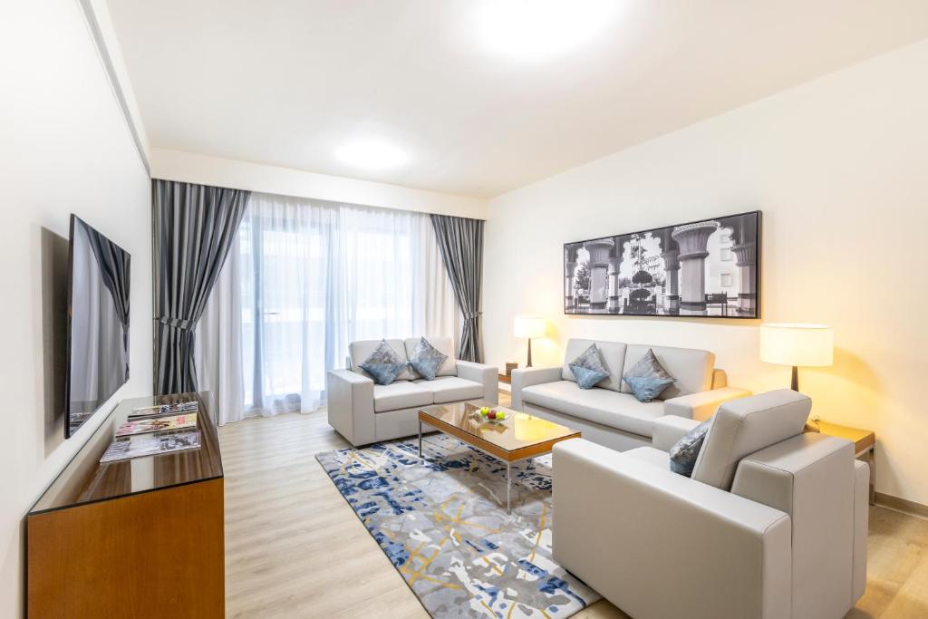 Posezení v ubytování Golden Sands Suites