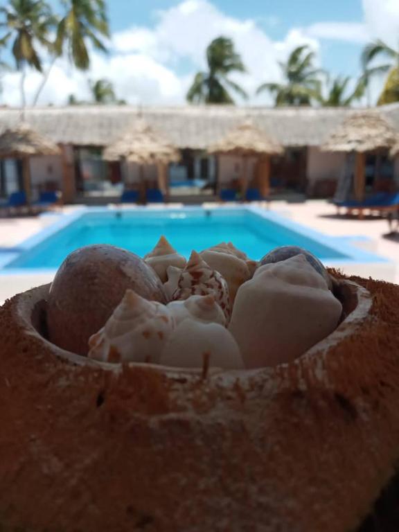 Bazén v ubytování Amani Hotel Paje nebo v jeho okolí