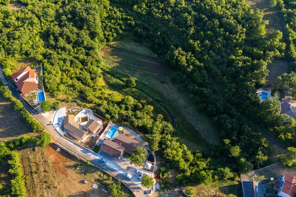 Letecký snímek ubytování Villa Gloria