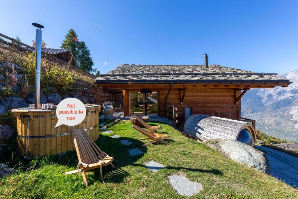 Ciel Etoilé - Magnifique Chalet, 14 personnes - vue incroyable - Resim 24