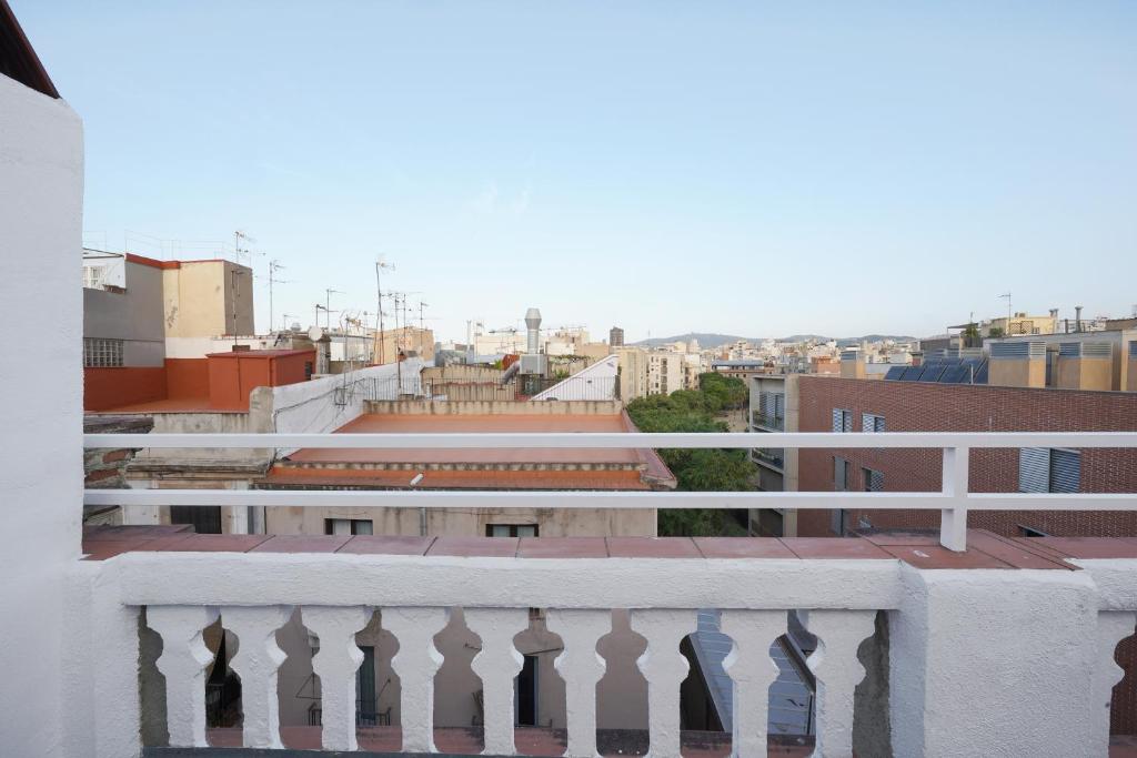 Nespecifikovaný výhled na destinaci Barcelona nebo výhled na město při pohledu z apartmánu