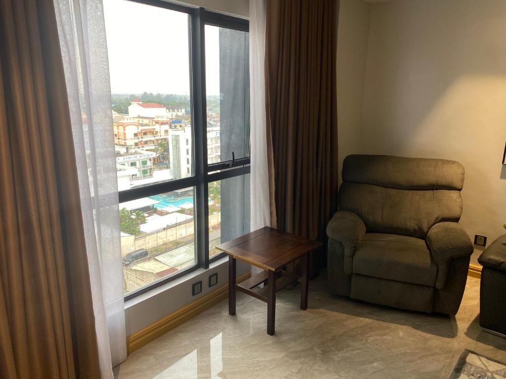 Posezení v ubytování Walking Street Condo Beautiful 1 king bedroom
