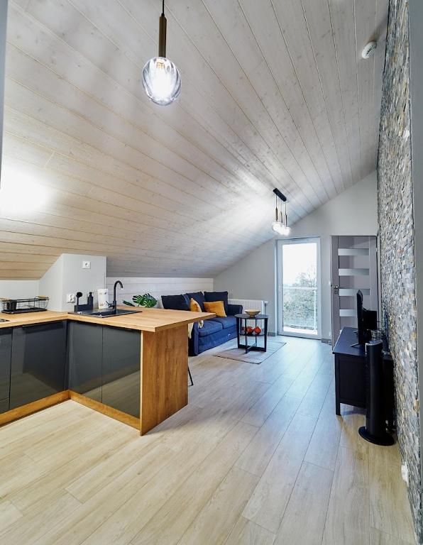 Kuchyňa alebo kuchynka v ubytovaní LAGUNA Apartament Polanica Residence 57