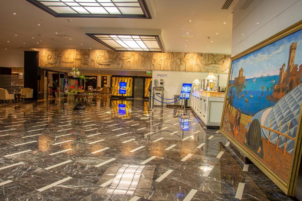 Vstupní hala nebo recepce v ubytování Helnan Royal Palestine Hotel - Montazah Gardens