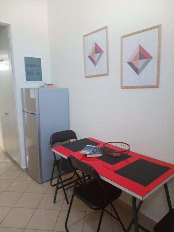 Kuchyň nebo kuchyňský kout v ubytování Cozy Rhodes Central