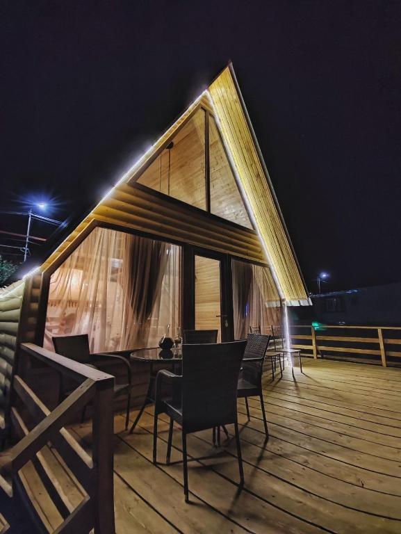 Balkón nebo terasa v ubytování Cottage Nishi