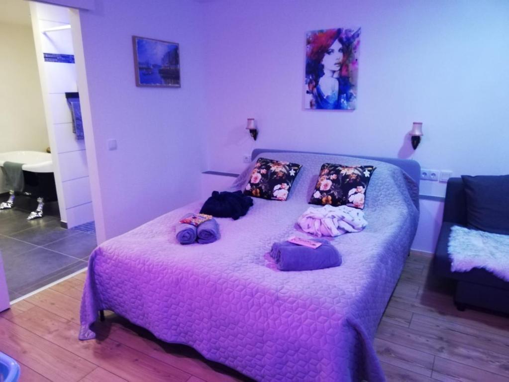 Postel nebo postele na pokoji v ubytování Apartment Melanie