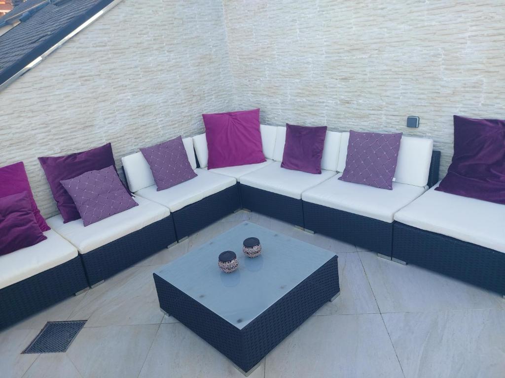 Posezení v ubytování Duplex grandes cristaleras impresionantes vistas