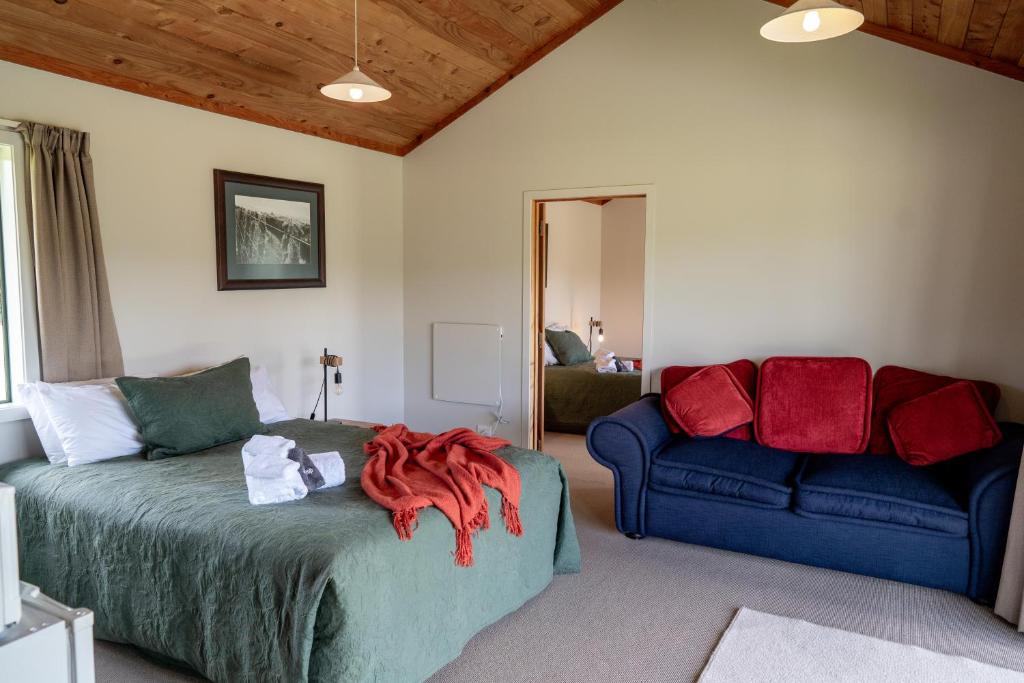Posezení v ubytování Makoura Lodge