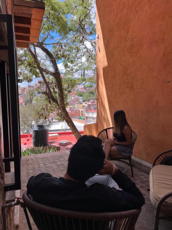 Posezení v ubytování Casa Diez-59 Guanajuato Capital