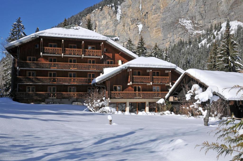 Hotel Les Lans v zimě