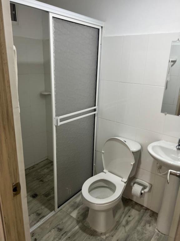 Koupelna v ubytování Hotel Taganga Plaza Santa Marta