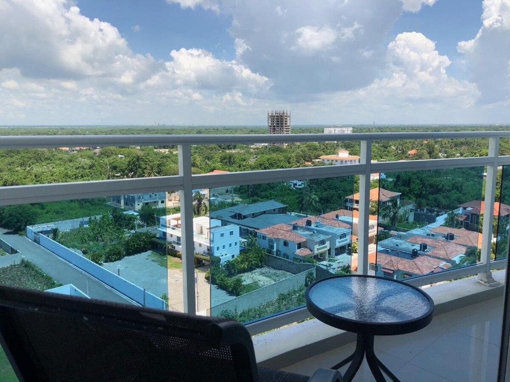 Balkón nebo terasa v ubytování Elegante Aqua Marine Apartamento Juan Dolio