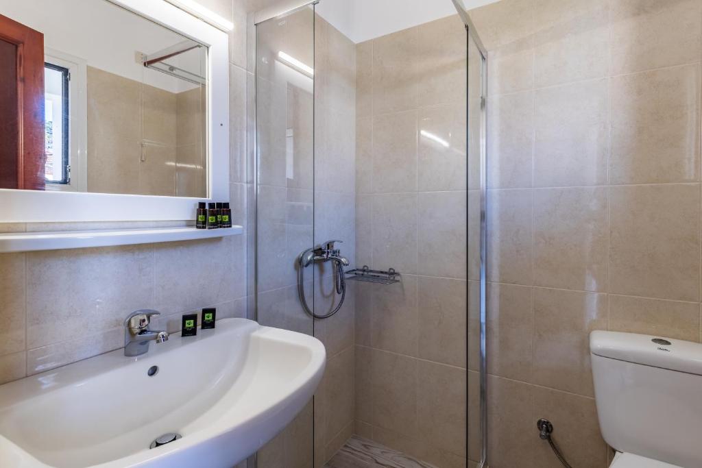 Koupelna v ubytování Ionia Hotel