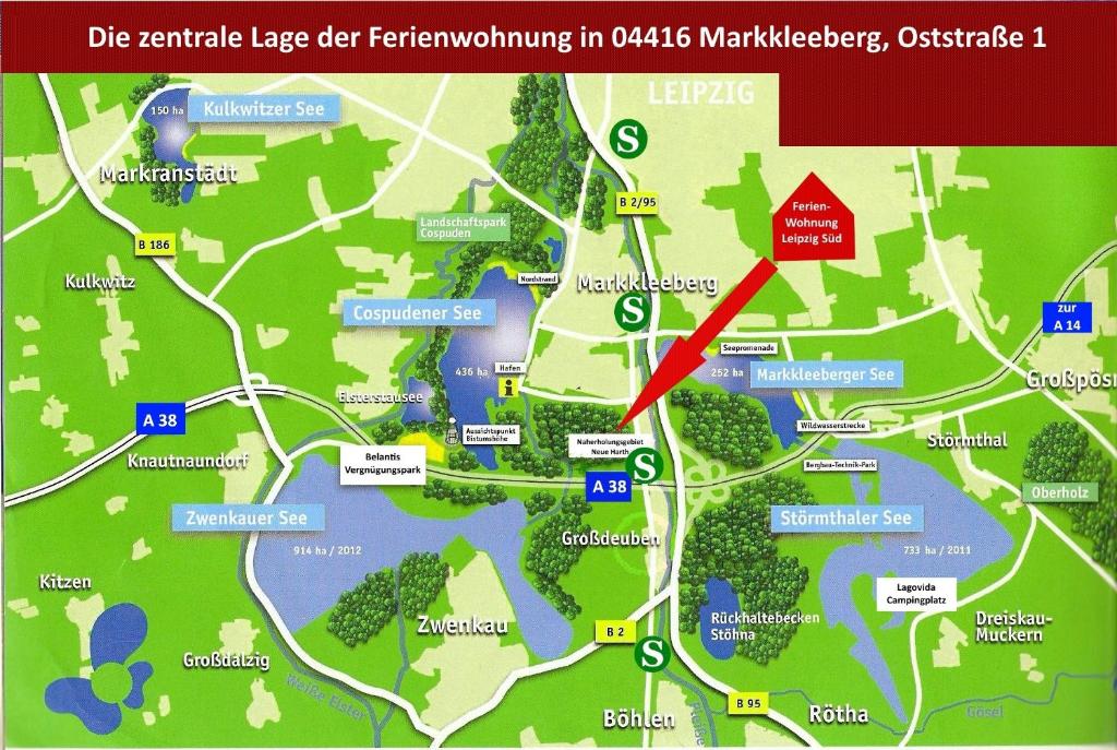 Certifikát, hodnocení, plakát nebo jiný dokument vystavený v ubytování Ferienwohnung Leipzig Süd