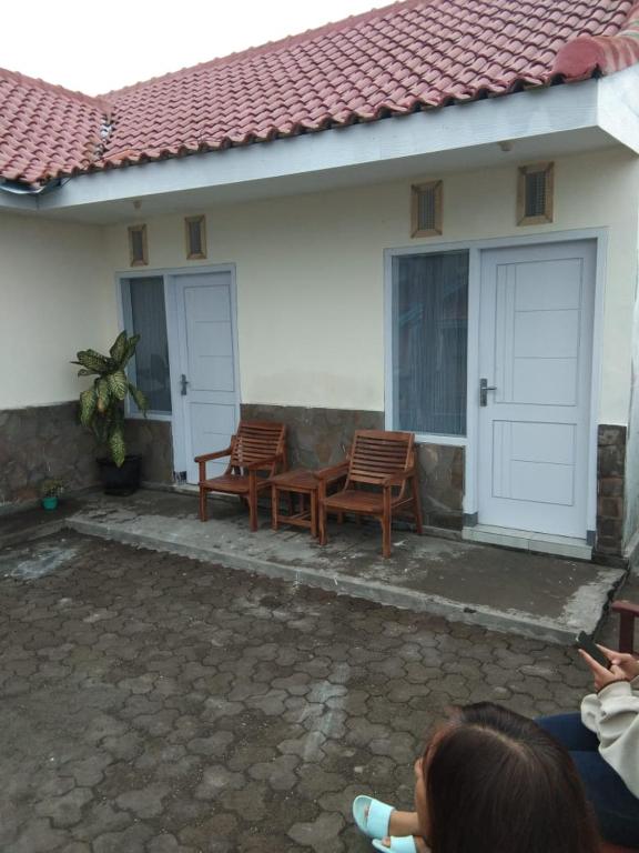 Patio nebo venkovní prostory v ubytování BROMO B&B