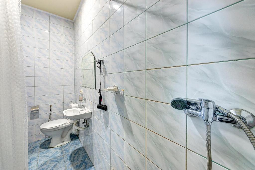 Koupelna v ubytování Hotel Kiev Lomakin