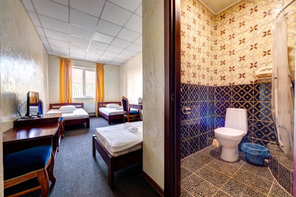 Koupelna v ubytování Hotel Kiev Lomakin
