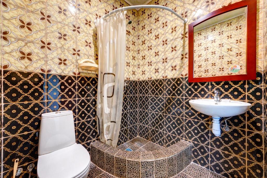 Koupelna v ubytování Hotel Kiev Lomakin