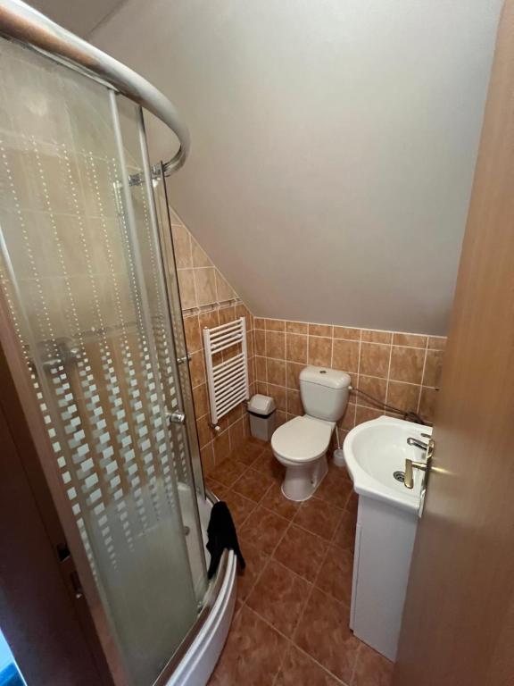 Koupelna v ubytování Chalupa Na stráni