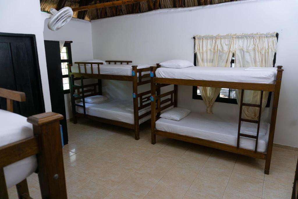 Letto o letti in una camera di Dreamer Palomino