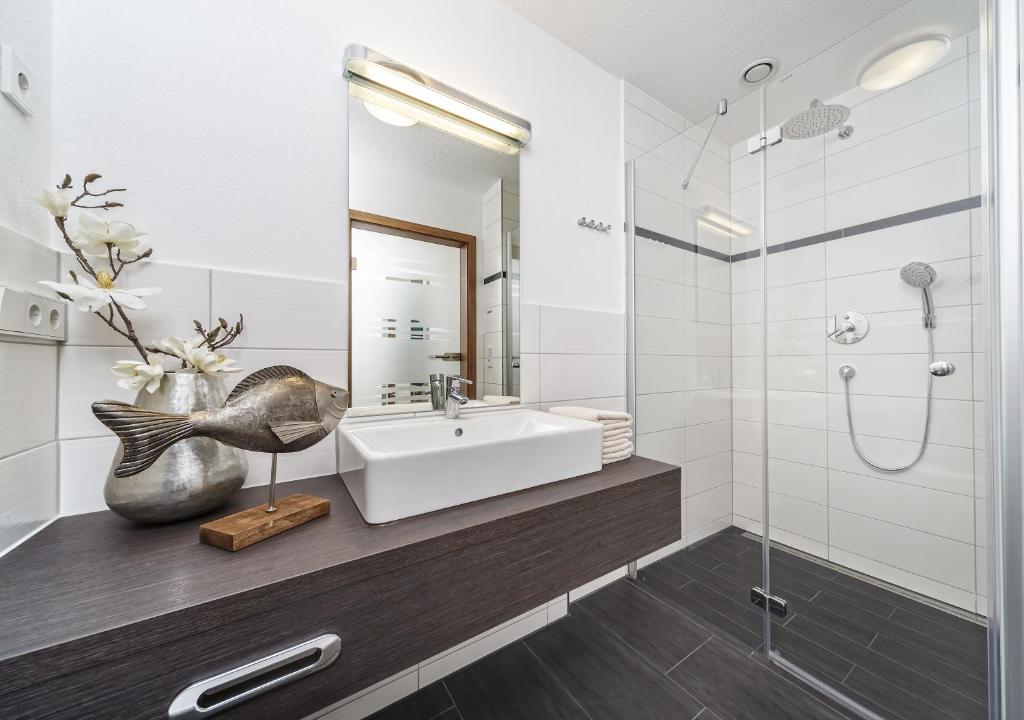Koupelna v ubytování Hotel Schönau