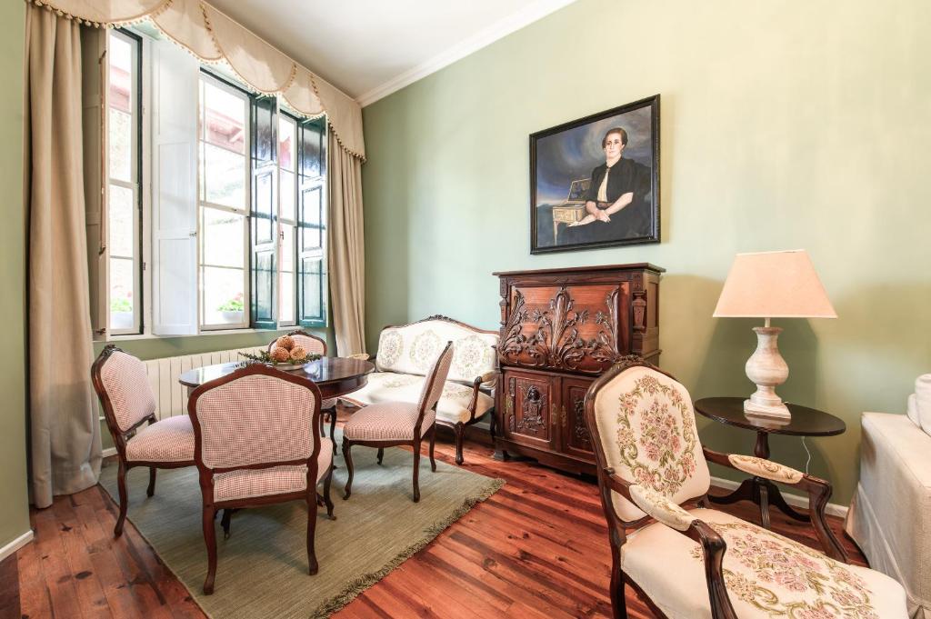 Posezení v ubytování Casa Colonial en el casco histórico de La Laguna