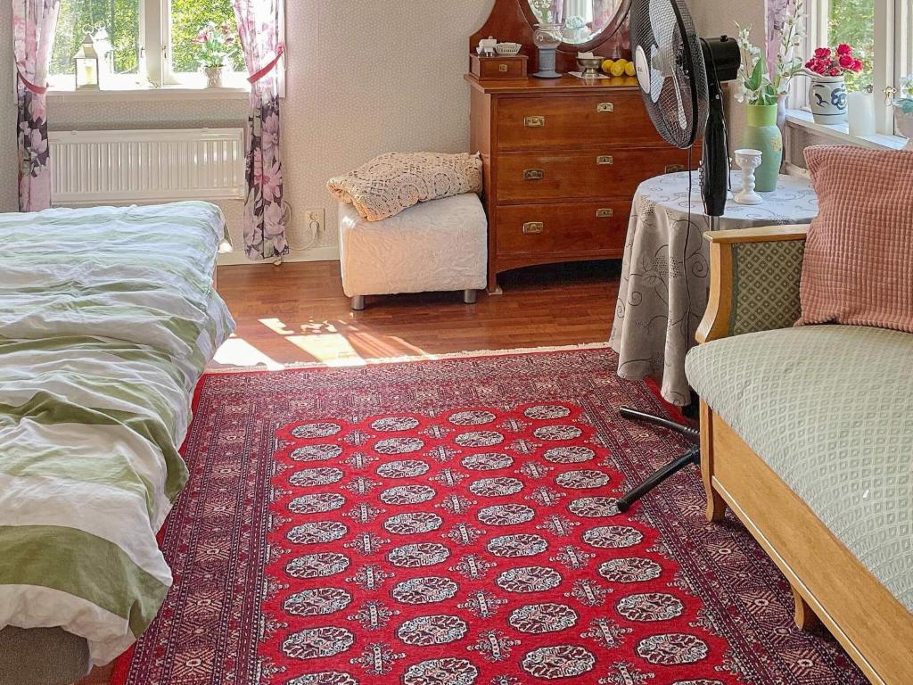 Postel nebo postele na pokoji v ubytování Holiday home öRSJö II