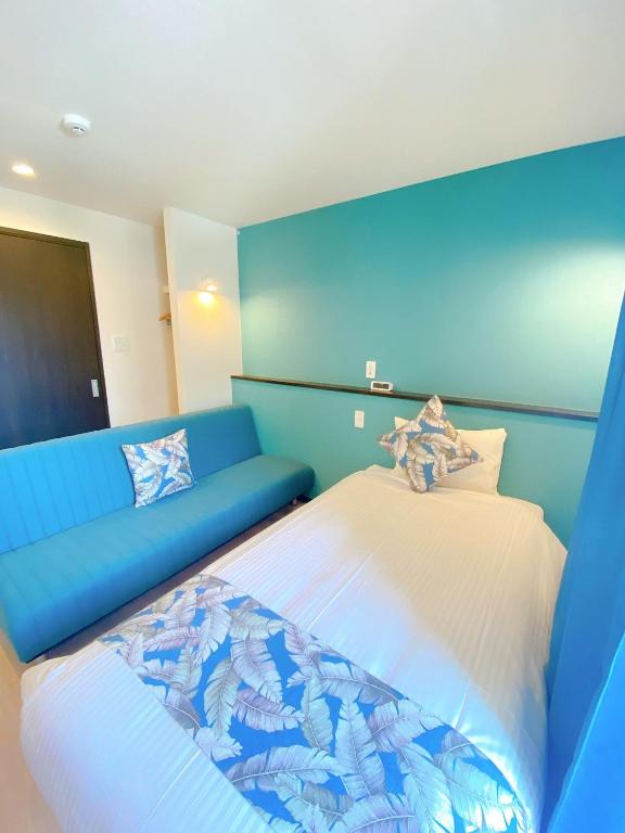 KOHALA　HOTELにあるベッド