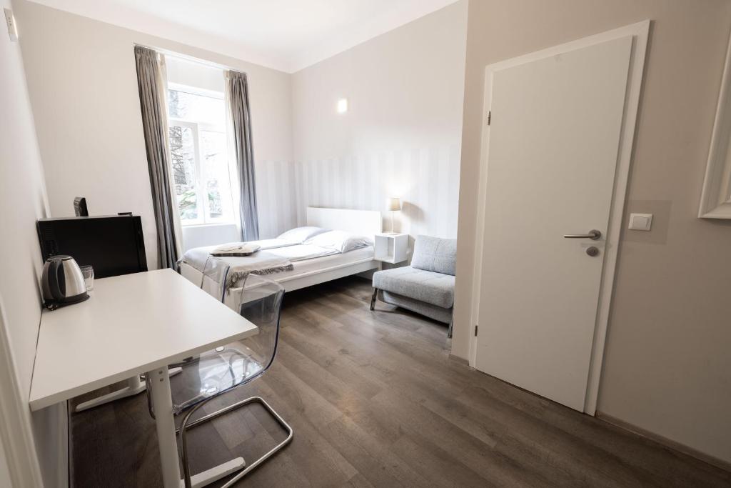 Postel nebo postele na pokoji v ubytování 4flats