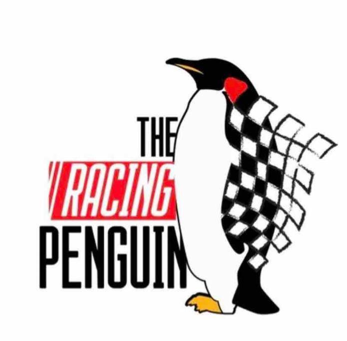 a penguin logo with the racing penguin at Racing Penguin Surf Grand Prix Walk Phillip Island in Sunset Strip