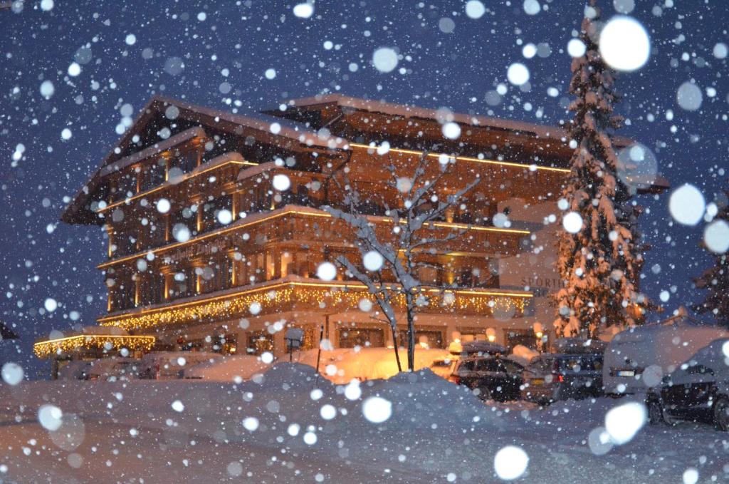 Sporthotel Zugspitze v zimě