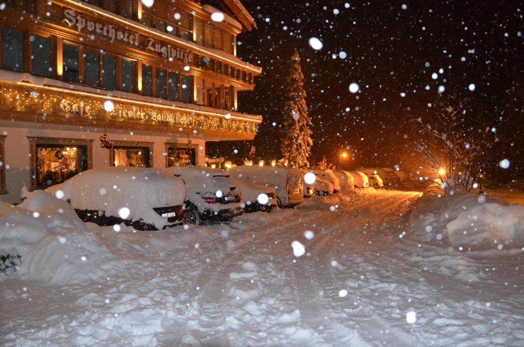 Sporthotel Zugspitze v zimě