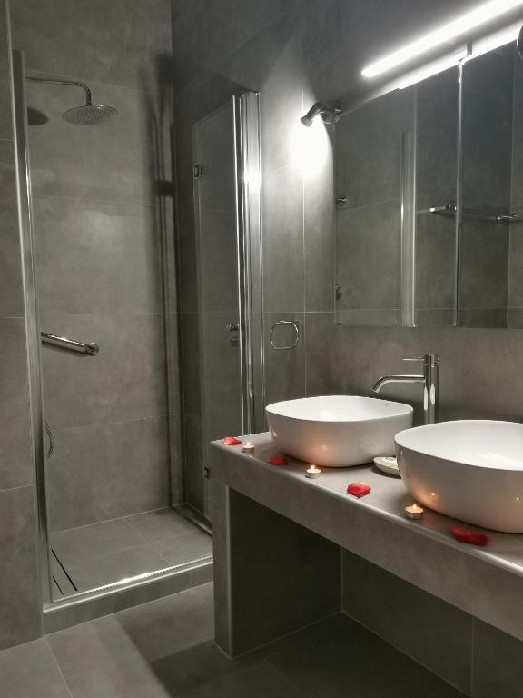 Koupelna v ubytování Galazio Rooms & Suites