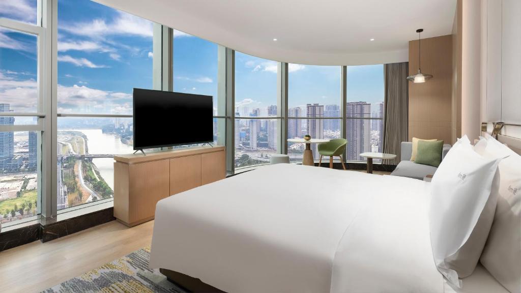 Holiday Inn Changsha Malanshan by IHG - Premium King Room Met Uitzicht Op Zonsondergang