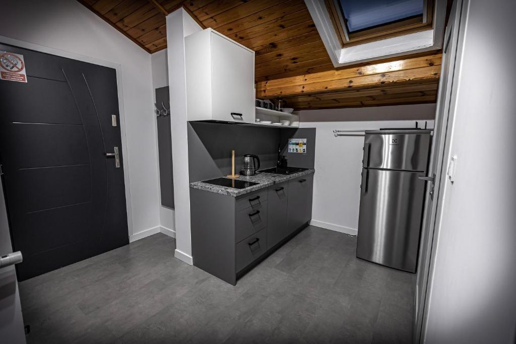 Kuchyňa alebo kuchynka v ubytovaní Apartamenty MIODZIO