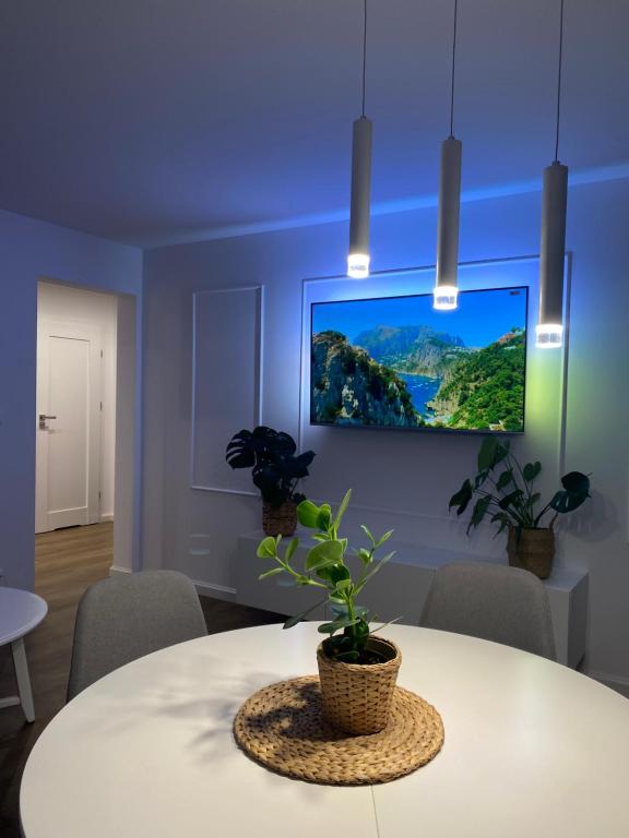 TV a/nebo společenská místnost v ubytování Casa Baltica Apartment