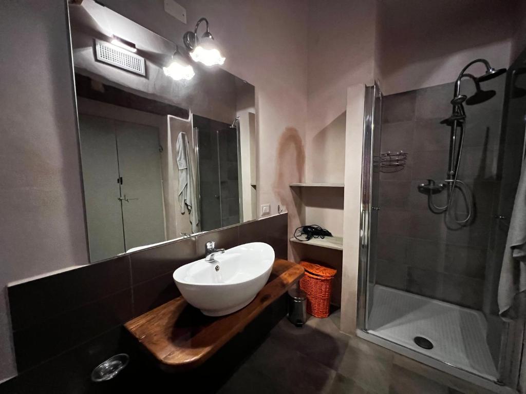 Koupelna v ubytování Il Vicoletto di BIBI - B&B