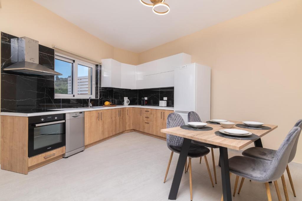 Kuchyňa alebo kuchynka v ubytovaní Spartakos Luxury Villa 6