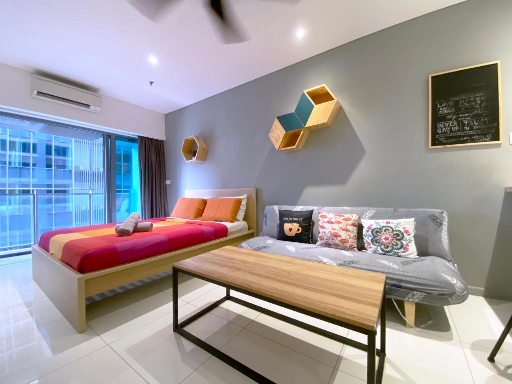 Posezení v ubytování Mercu Summer Suites Bernice KLCC