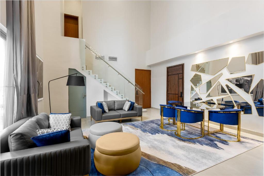 Χώρος καθιστικού στο The Art Hotel